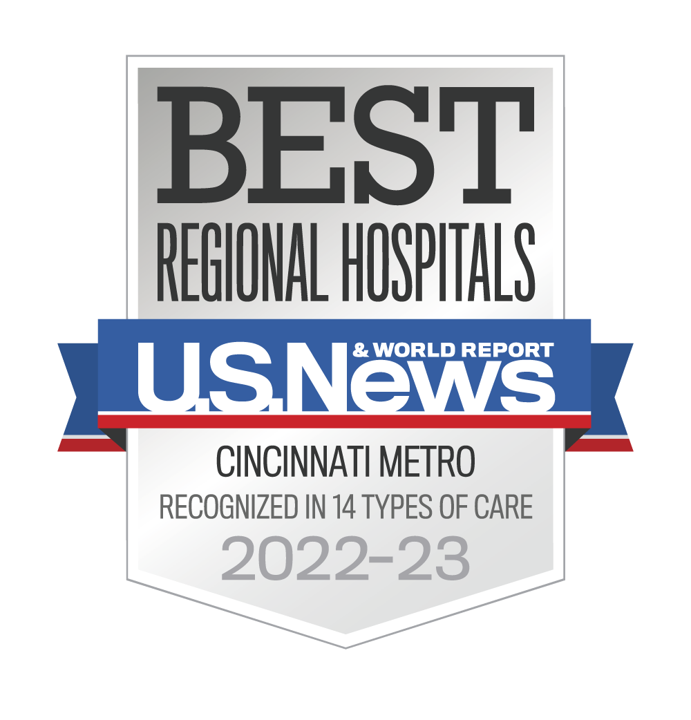 Best Regional Hospitals. U.S. News & World Report Cincinnati Metro