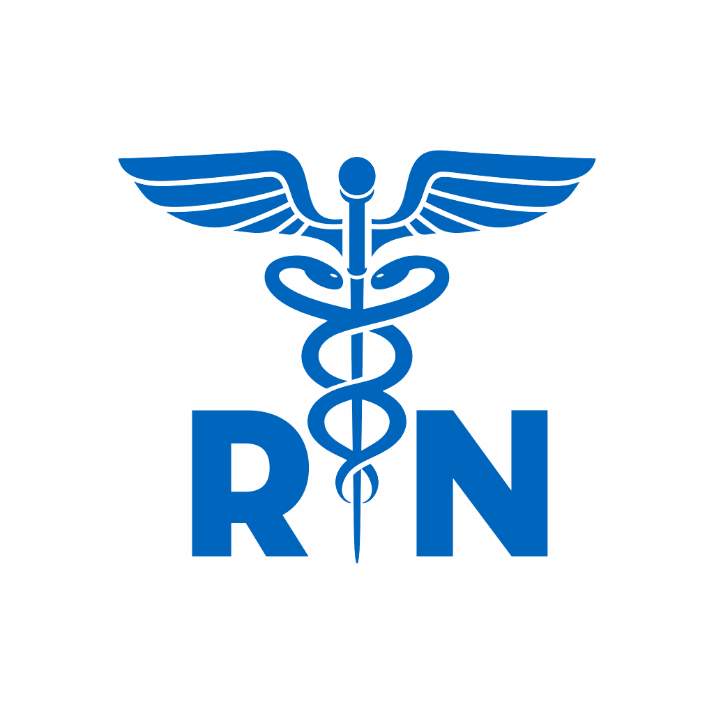 Registered Nurse Caduceus Symbol