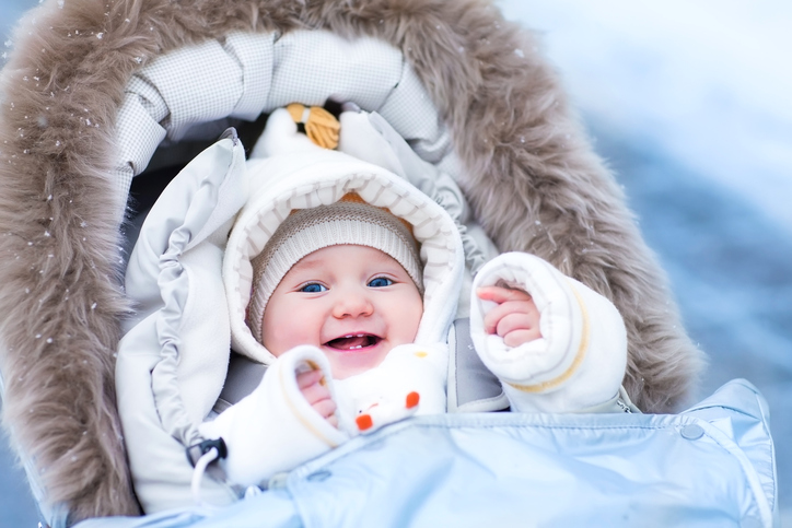 dressing a newborn for winter