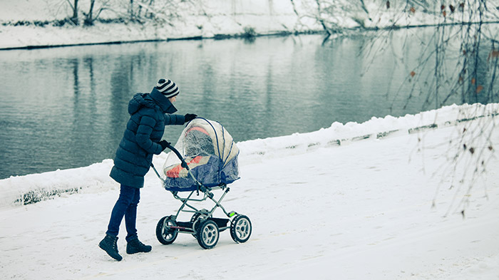 stroller for snow