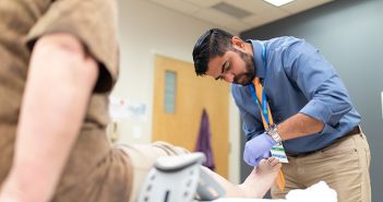 What is Surgical Podiatry? Dr. Shamsi meets with patient.