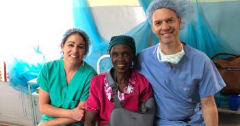 A Mission Trip to Kenya Ignited a Purpose St. Elizabeth physician and nurse with Kenya patient.