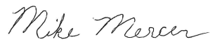 Mike Mercer Signature Mike Mercer