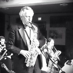 Ken Foltz playing sax