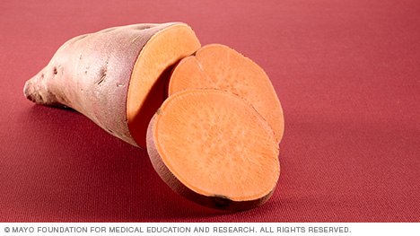 Raw sweet potato