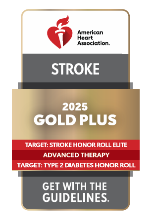 Edgewood - Get With the Guidelines® - Stroke GOLD PLUS with Target: Stroke Honor Roll Elite, Advanced Therapy and Target: Type 2 Diabetes Honor Roll - 2025