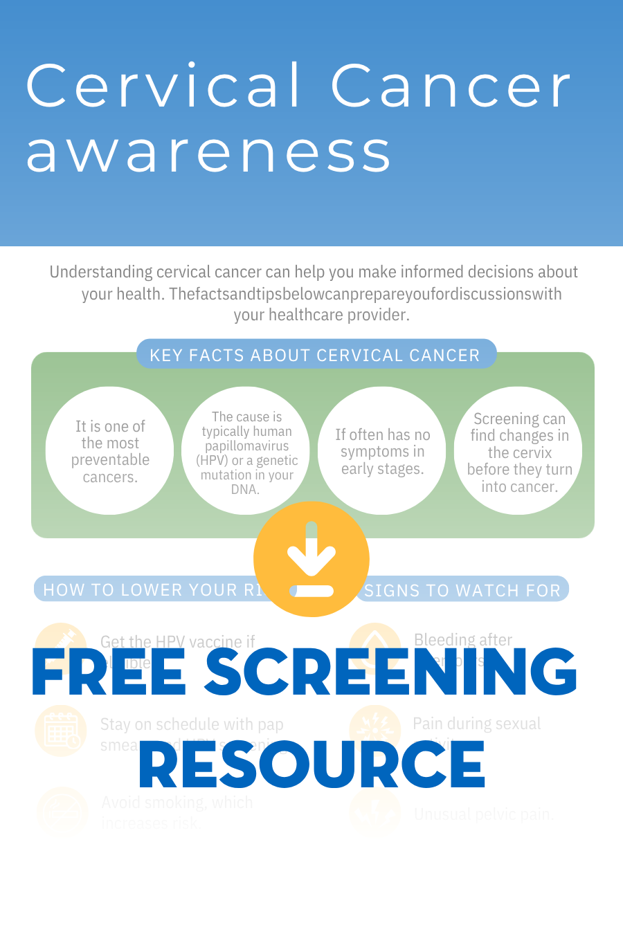 Cervical Cancer Awareness Cervical Cancer Awareness