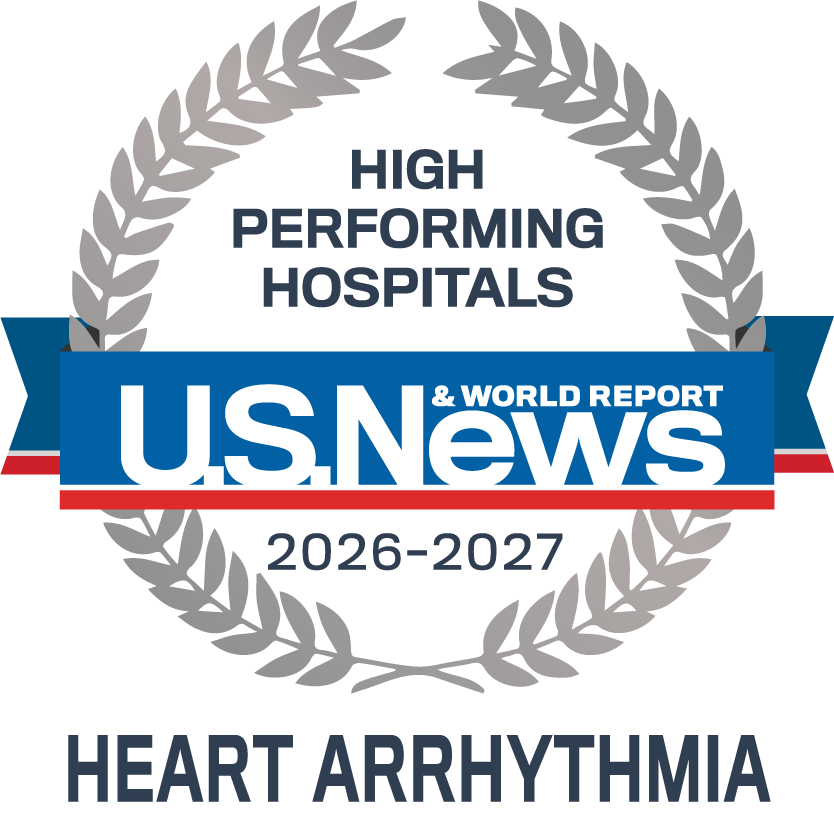 Badge-Hospitals-Procedures_Conditions_Heart Arrhythmia US News & World Report High Performing Hospitals Heart Arrhythmia
