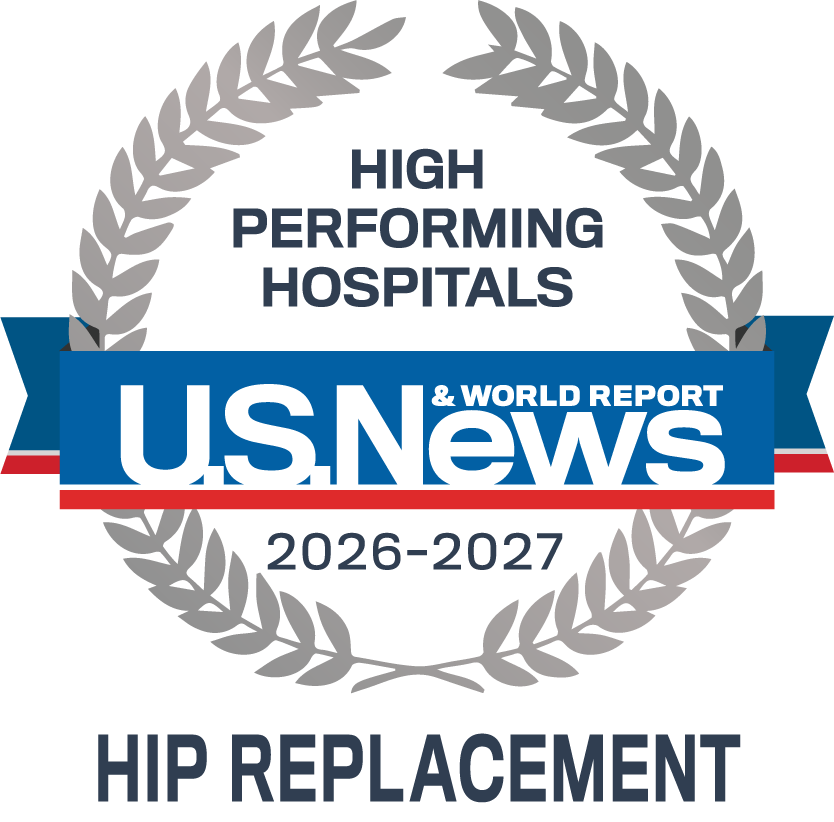High Performing Hospitals for Hip Replacement by US News and World Report