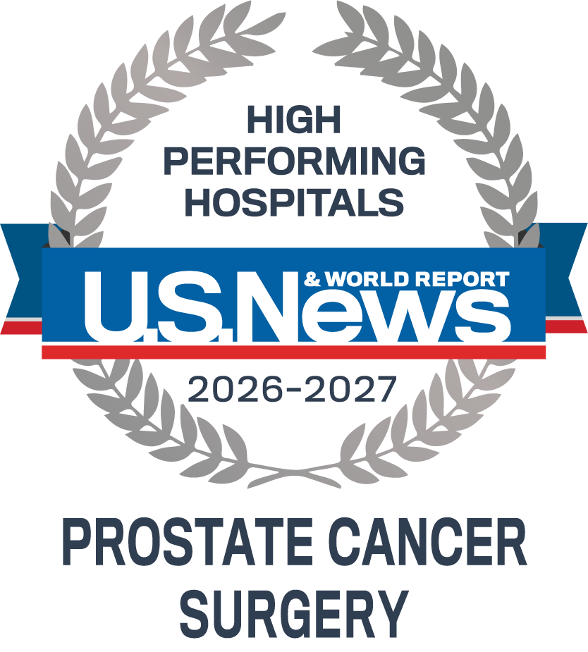 Badge-Hospitals-Procedures_Conditions_Prostate Cancer Surgery High Performing Hospitals US News & World Report Prostate Cancer Surgery