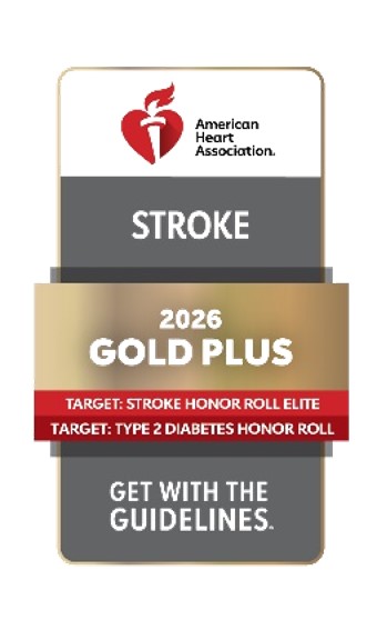 Edgewood - Get With the Guidelines® - Stroke GOLD PLUS with Target: Stroke Honor Roll Elite, Advanced Therapy and Target: Type 2 Diabetes Honor Roll - 2025